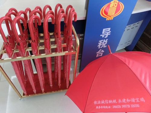 宝鸡市地税局直属分局爱心雨伞撑起暖心服务