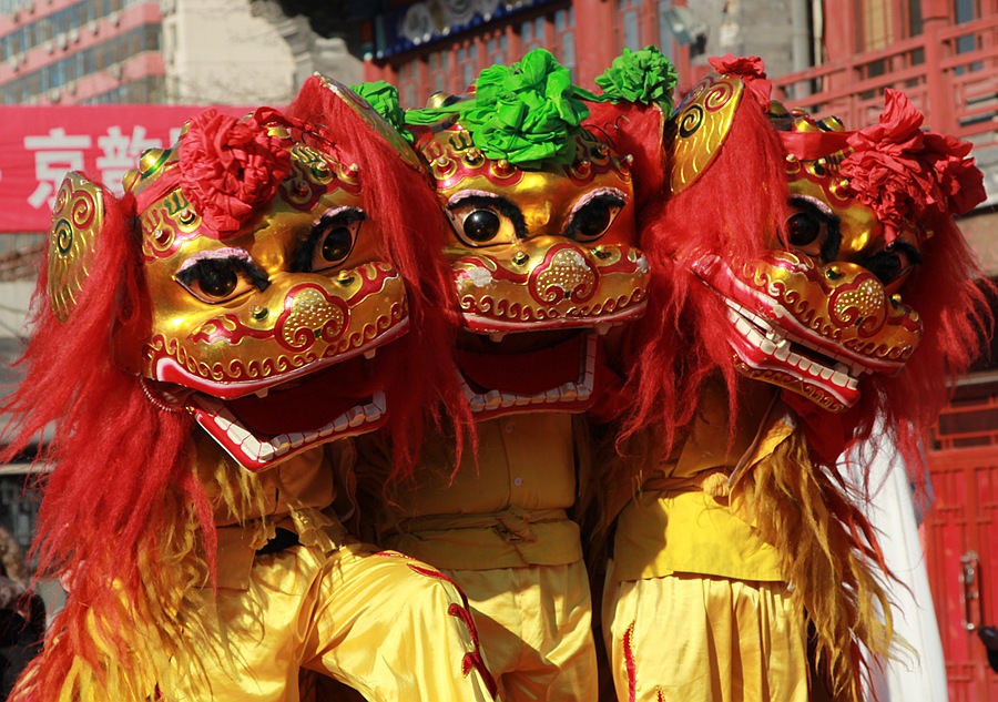 【2014年京城影像】初五潘家园民俗表演舞狮